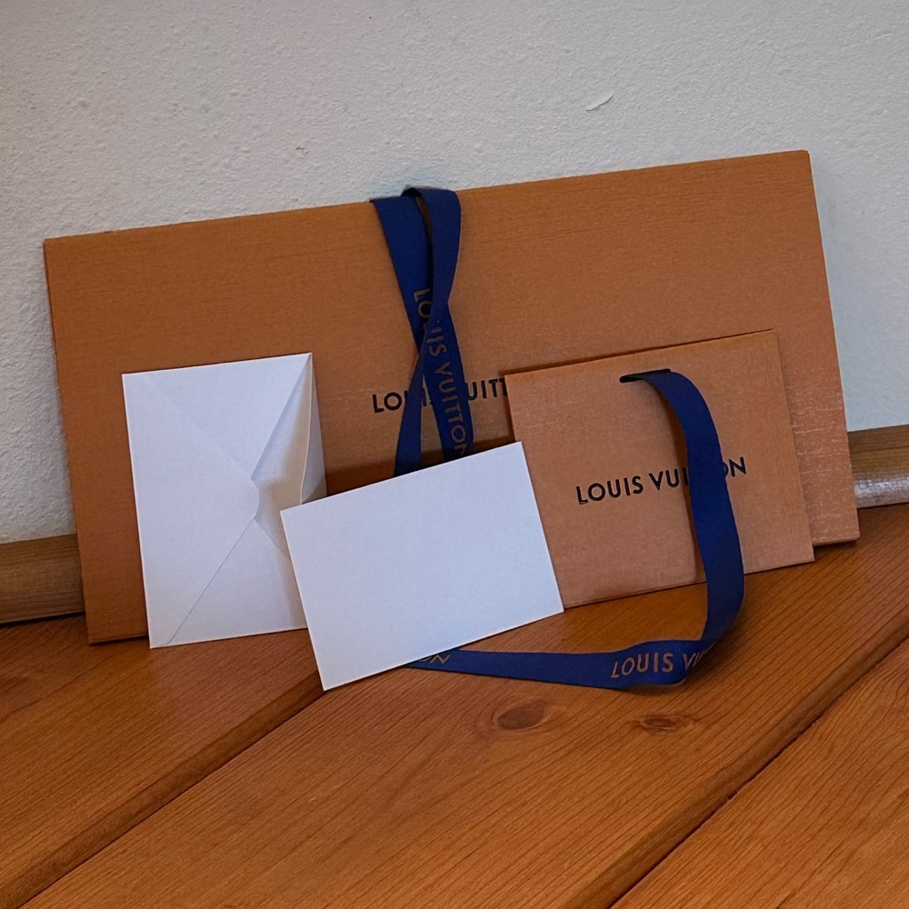 Louis Vuitton Envelopes with Blue Ribbon